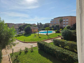 Palmeraie 406- vue piscine- clim- proche plage et commerces